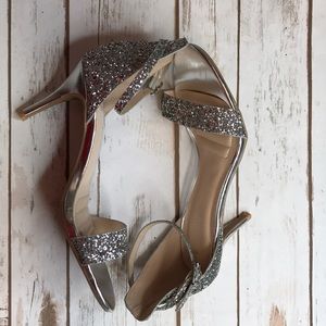 BAMBOO Shoes - Sliver glitter high heels BAMBOO Shoes - Sliver glitter high heels